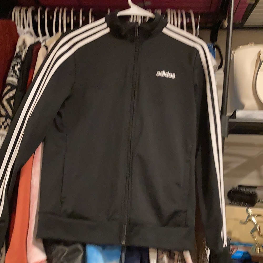 Black Zipup Adidas Jacket